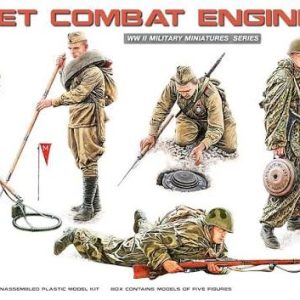 igurines à monter 1/35 d'ingénieurs de combat de l'Armée rouge MiniArt 35091 avec équipements