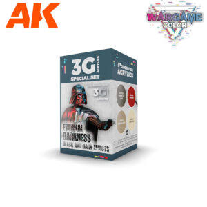 Set de 4 peintures acryliques 3Gen AK Interactive pour ombrage et contrastes de figurines