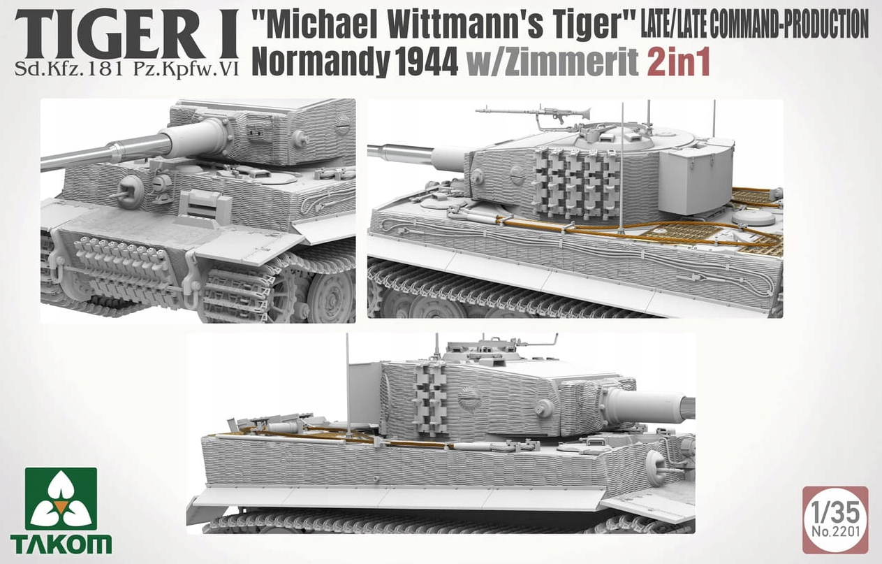 Boîte de maquette du char lourd allemand Tiger I Pz.Kpfw. VI Ausf. E de la Seconde Guerre mondiale