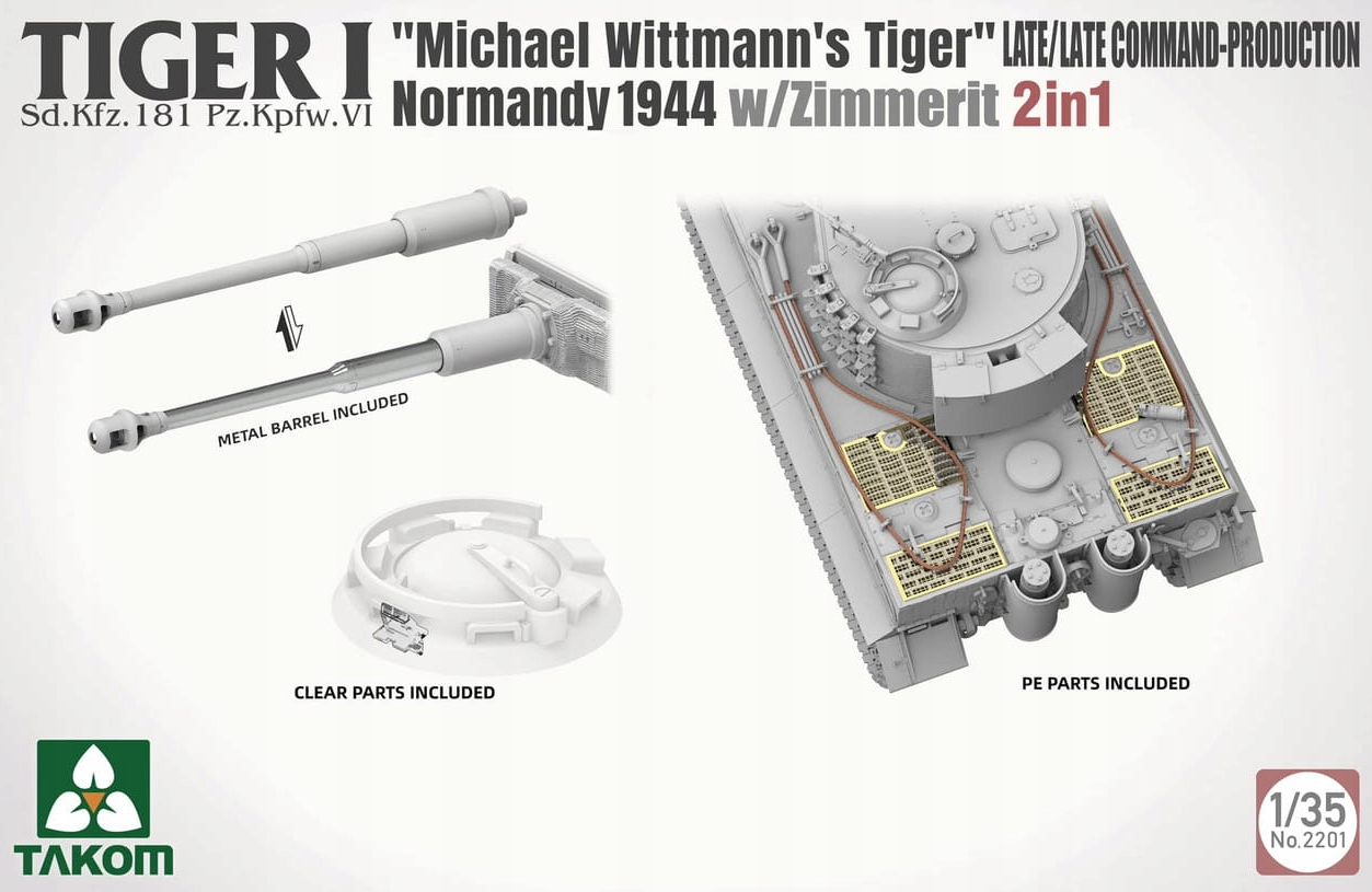 Boîte de maquette du char lourd allemand Tiger I Pz.Kpfw. VI Ausf. E de la Seconde Guerre mondiale
