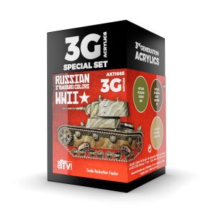 Coffret peintures acryliques AK Interactive camouflage armée soviétique Seconde Guerre mondiale.