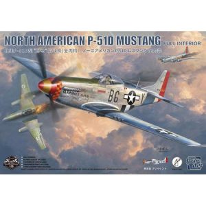Maquette P-51D Mustang échelle 1/35 assemblée avec moteur et cockpit détaillés